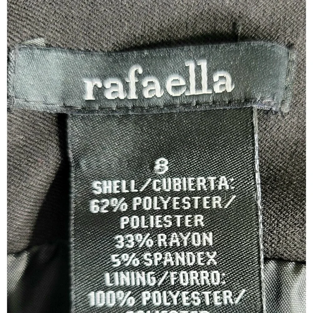 Rafaella Black‎ Flared Hem Knee Length Skirt Size 8 Business Casual Work
